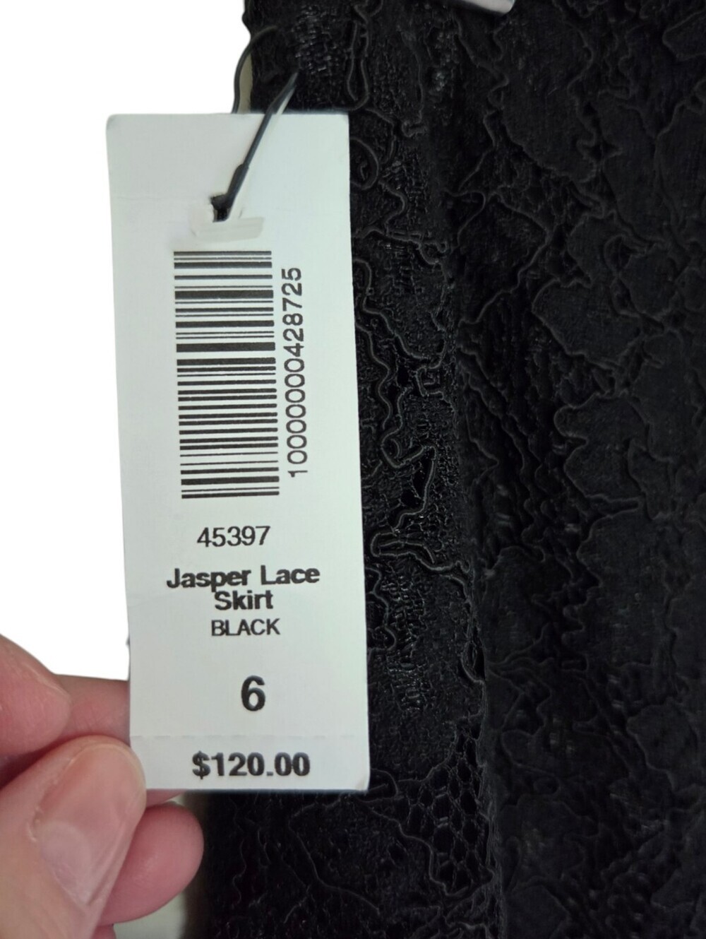 Aritzia Babaton Jasper Lace Pencil Skirt Women 6 Black NWT - Picture 8 of 13